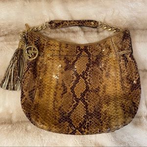 Gorgeous Michael Kors Snake Skin Purse